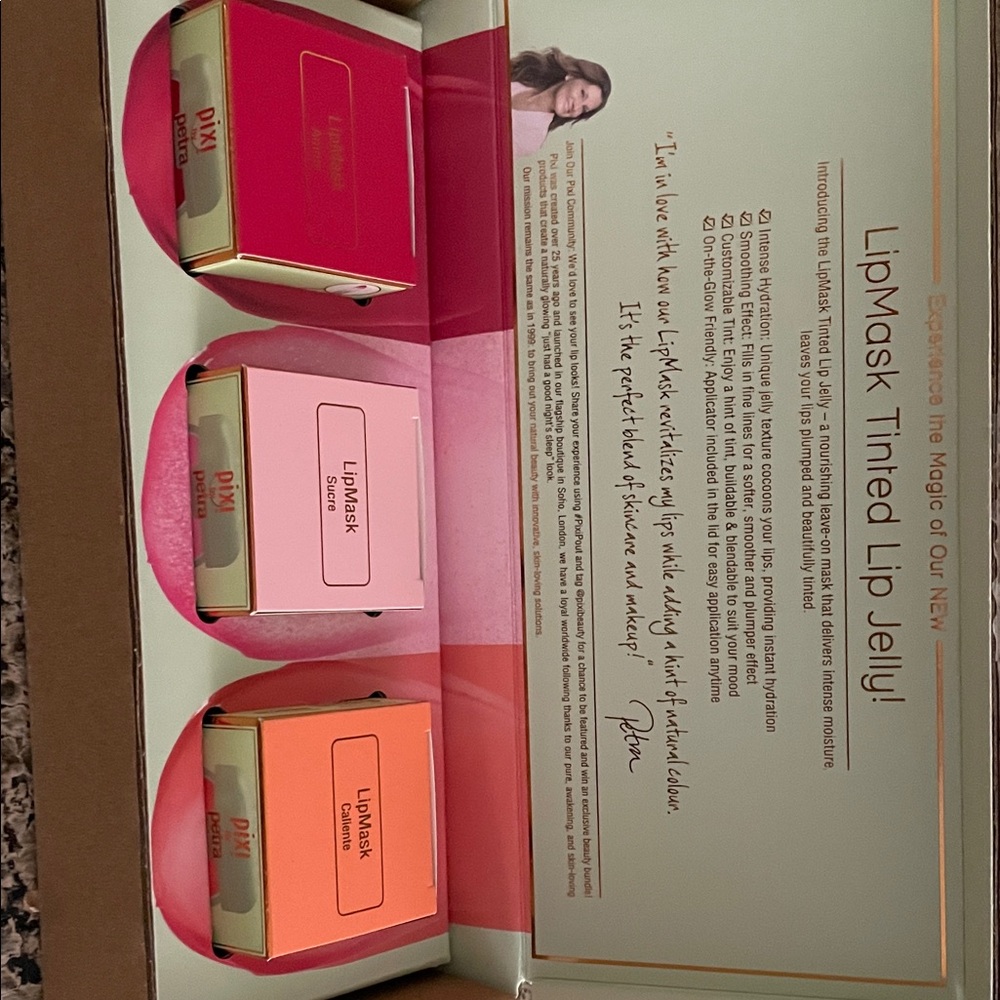 Pixi LipMask Tinted Lip Jelly Set - Red, Pink, Orange